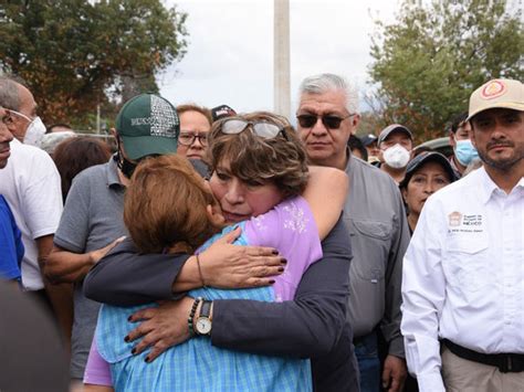 Recorre Delfina Gómez zonas afectadas por lluvias en Chalco supervisa