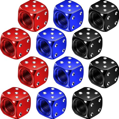 Amazon Pieces Aluminum Dice Valve Stem Caps Dice Tire Valve