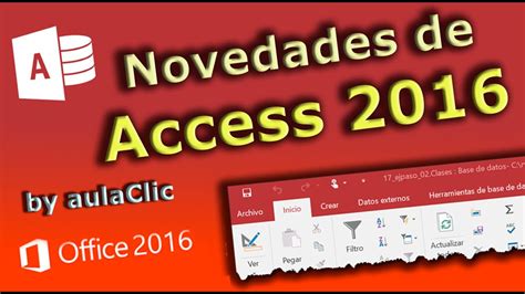 Novedades De Access 2016 Youtube