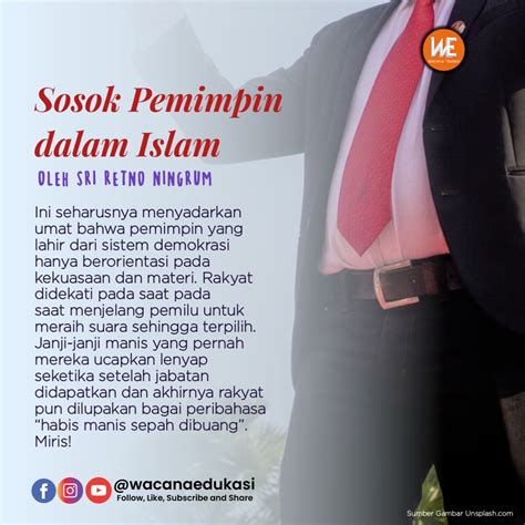 Sosok Pemimpin Dalam Islam Wacana Edukasi