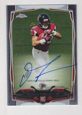 DEVONTA FREEMAN 2014 Topps Chrome Rookie Auto 216 Atlanta Falcons RC