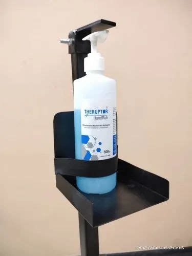 Mild Steel Powder Coating Floor Mounted Handsfree Sanitizer Dispenser