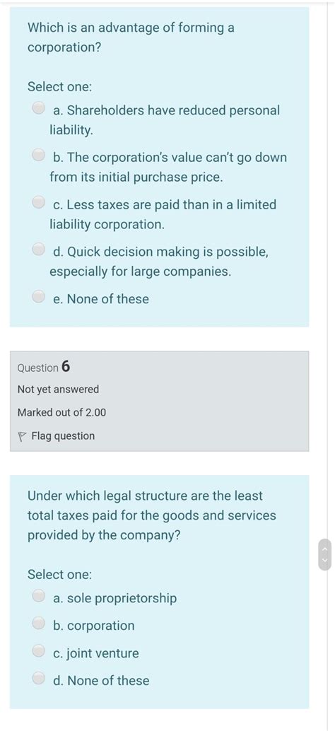 Solved Which Is An Advantage Of Forming A Corporation Chegg