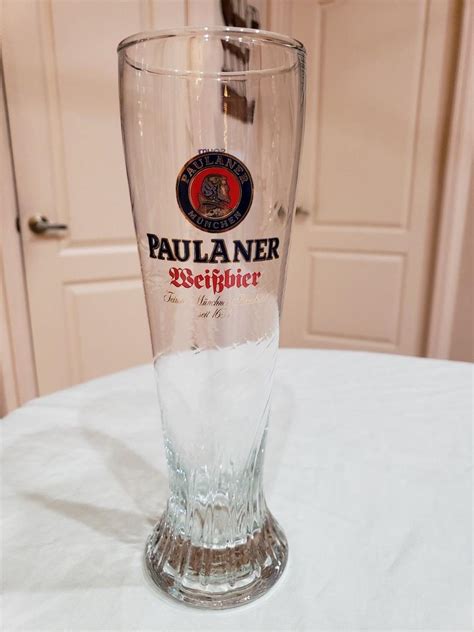 Paulaner Beer Glass Munchen Weirbier Germany 05l 1634 Pilsner 10 Tall