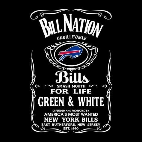 Bill Nation Unbillievable Football Buffalo Bills Slogan Svg Buffalo