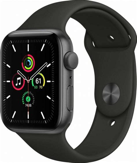 Apple Watch Se Aluminium 44mm Αδιάβροχο με Παλμογράφο Space Grey With