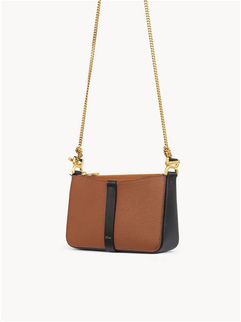 Chlo Marcie Pouch On Chain In Grained Leather Chlo Us