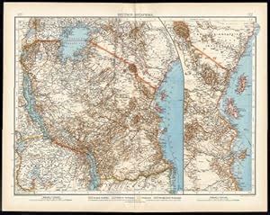 Amazon.com: Antique Map-GERMAN EAST AFRICA-COLONIES-ZANZIBAR-TANZANIA ...