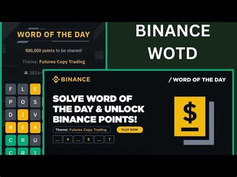 Binance Crypto WODL Answer Today Word Of The Day Future Copy