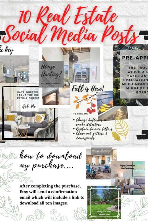 Real Estate Agent Real Estate Social Media Quick Posts Real Estate