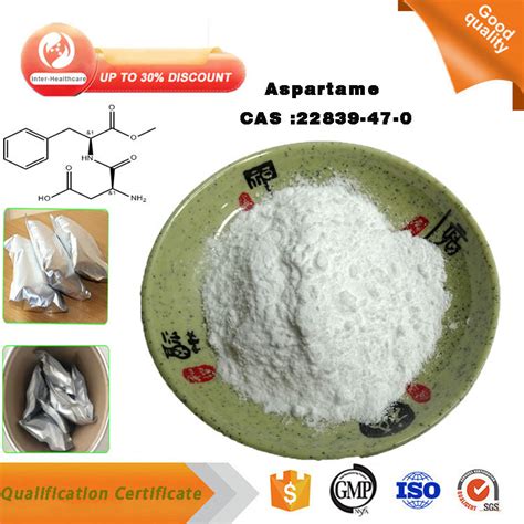 Hot Sale Food Grade Sweetener Aspartame Powder Cas Aspartame