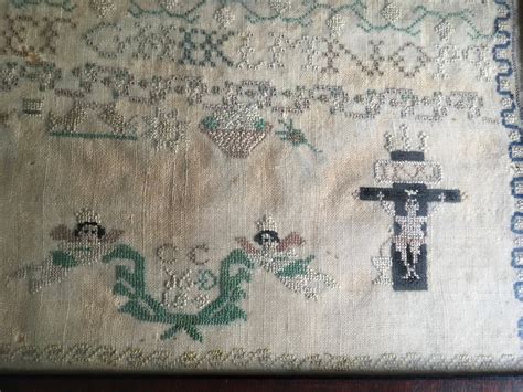 Antique Embroidery Sampler From 1842 Etsy Canada