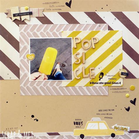 Popsicle Scrapbooking Layout Mariabi74 Flickr