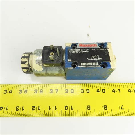 Rexroth MNR R900561274 Hydraulic Directional Control Valve 24VDC Coil