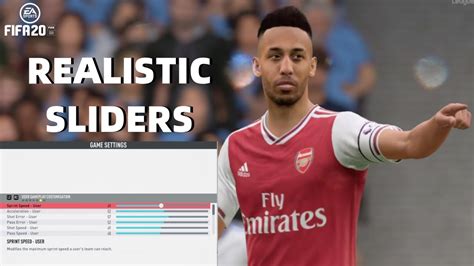 FIFA 20 Realistic Sliders Gameplay 4 Minute Halves Settings YouTube