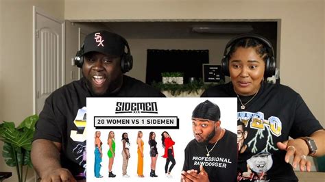 20 Women Vs 1 Sidemen Jidion Edition Kidd And Cee Reacts Youtube