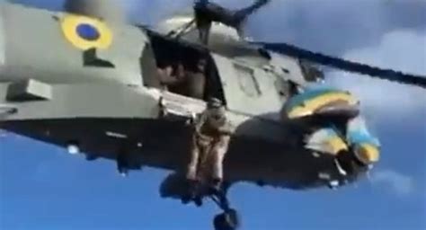 British Sea King Helicopter Reinforces Ukrainian Navy Video Defense