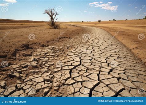 Drought Stricken Farmlands And Cracked Farmlands Resulting From El Nino