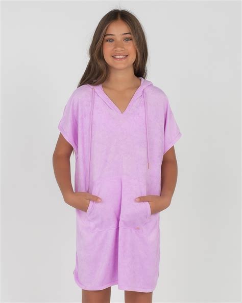 Topanga Girls Terry Beach Cover In Lilac Fast Shipping And Easy Returns City Beach Australia