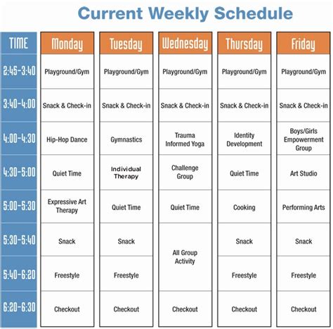 50 High School Class Schedule Sample – Ufreeonline Template