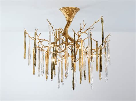 GLAMOUR STALACTITE LARGE Handmade Bronze Pendant Lamp By Serip