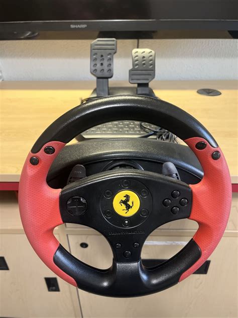 Thrustmaster 4060052 Red Legend Edition Ferrari Racing Wheel For Ps3 Pc Tested 31111115888 Ebay