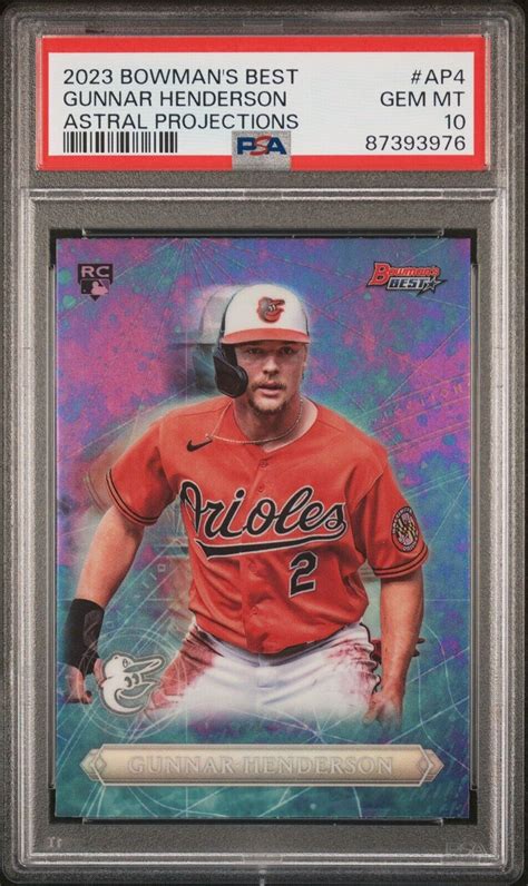 2023 Bowman S Best Astral Projections AP 4 Gunnar Henderson RC For