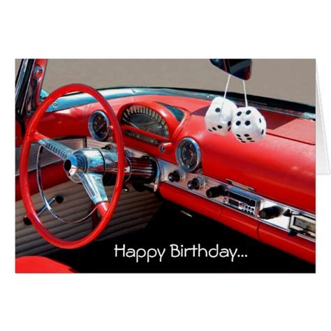 Happy Birthday Classic Car Lover Greeting Card