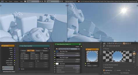 Node Based Sky Shader 2 By Alf0 Game Engine Resources Blender
