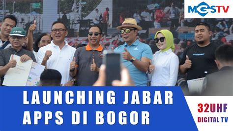 Ridwan Kamil Launching Aplikasi Jabar Apps Di Bogor Youtube