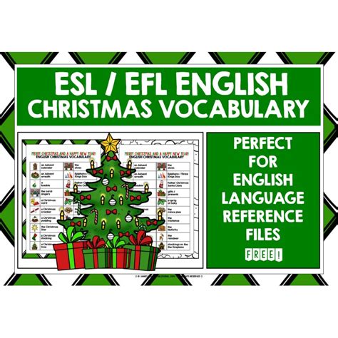 English Christmas Vocabulary