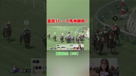 【重賞3レース馬券勝負】shorts 競馬 競馬女子札幌2歳s 小倉2歳s 新潟記念 うまっ娘