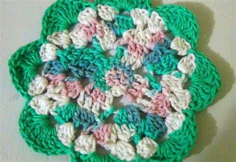 Crocheted Dishcloth Flowers Set Of Mainely Handcrafts