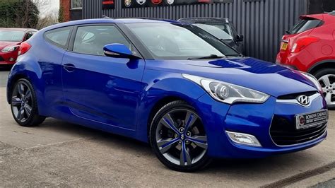 2013 13 Hyundai Veloster Sport 1 6 GDI 4Dr In Marathon Blue 38k