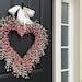 Valentine S Day Pink Berry Heart Wreath Friendship Etsy