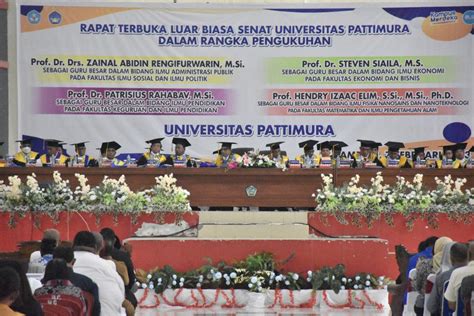 Rapat Terbuka Luar Biasa Senat Dalam Rangka Pengukuhan Empat Guru Besar