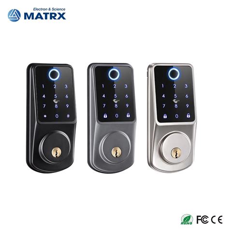 Tuya Wifi Front Door Outdoor Ttlock App Touchpad Electronic Smart