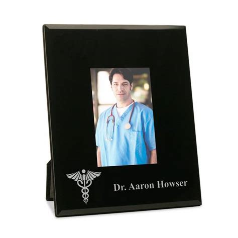 Personalized Doctor Frame With Silver Medical Caduceus Personalized