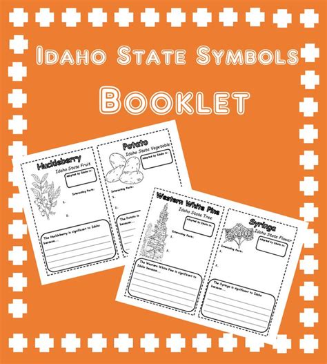 Idaho State Symbols Booklet | State symbols, Idaho state, Booklet