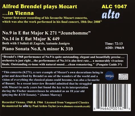 W A Mozart Piano Concertos Nos 9 14 Alfred Brendel Μουσική