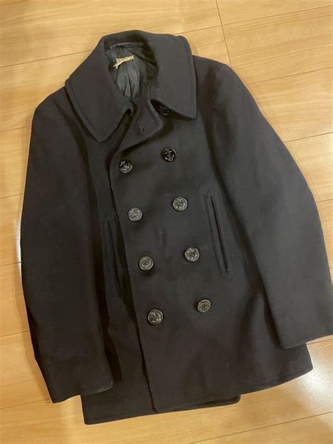 49％割引ブラック系m【ギフ包装】 1940s Usnavy 10button P Coat ヴィンテージ ピーコート ジャケット