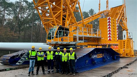 Primer Trabajo De La Nueva Grúa Liebherr Lr1700 10 Adquirida Por Eurogruas