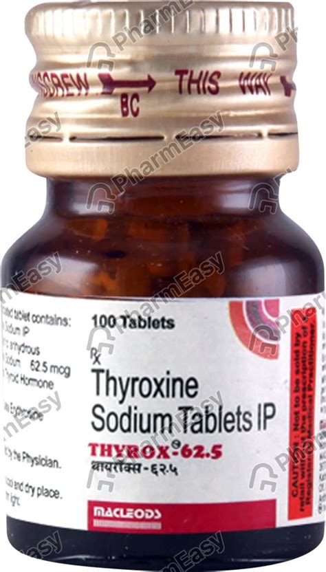 Thyrox 625 Mcg Tablet 100 Uses Side Effects Price And Dosage