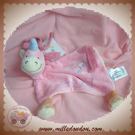 Bengy Doudou Licorne Plat Rose Sos