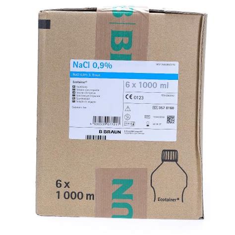 Braun Nacl Soluzione Per Irrigazione In Ecotainer X Ml