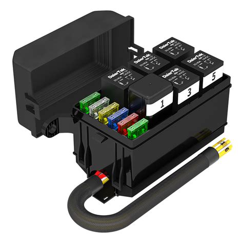 Automotive 6 Way Blade Fuse Relay Box With Pre Wired Daier