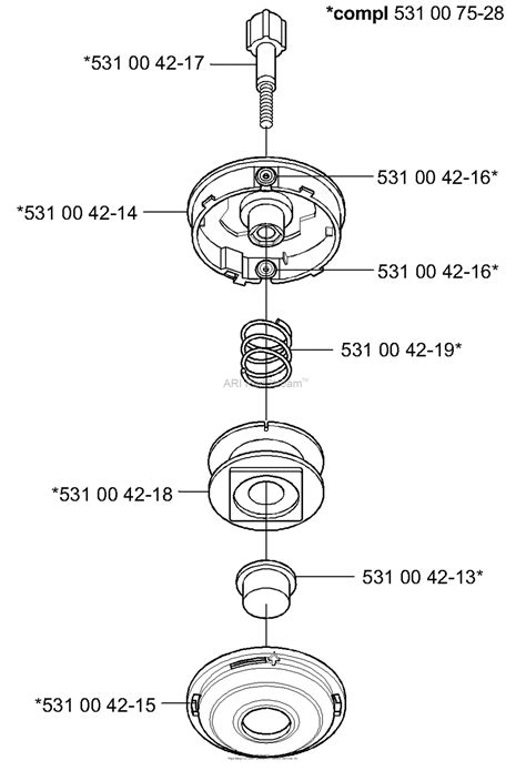 Husqvarna Trimmer Heads 2000 10 Parts Diagram For Trimmerhead Trimmy