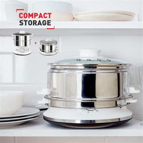 Tefal Convenient Steamer Stainless Steel VC1451 Shopee Malaysia