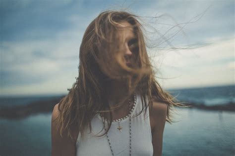 Sunlight Women Model Portrait Sea Long Hair Brunette Photography