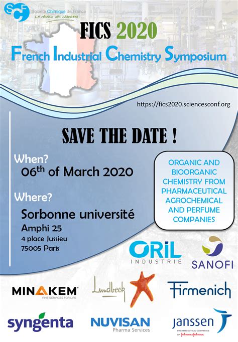 Fics French Industrial Chemistry Symposium Sorbonne Universit